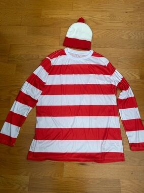 Waldo Halloween Long Sleeve Shirt with Matching Beanie